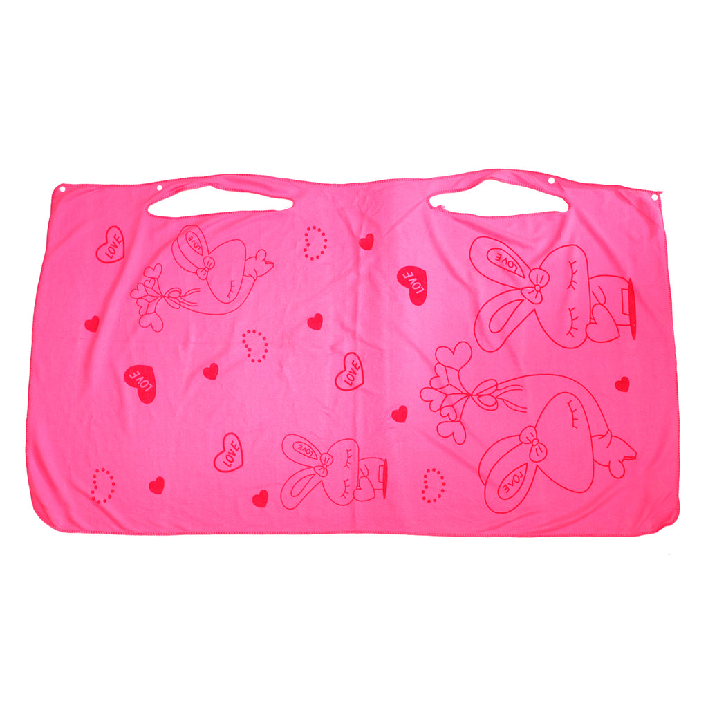 Soft  Absorbent Microfiber Bath Towel Wrap With Shoulder Straps (1 Pc)