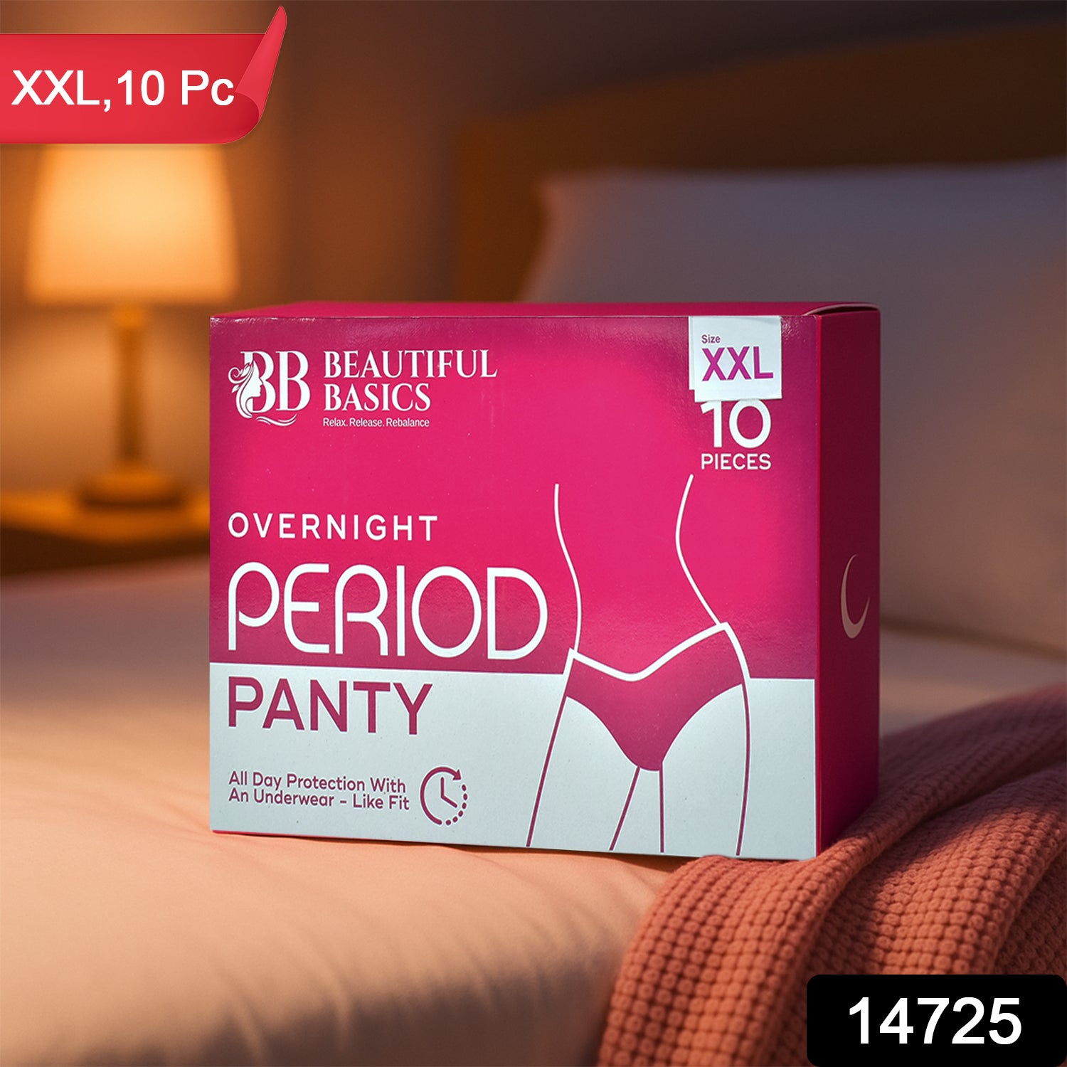 Beautiful Basics Overnight Period Panty Xxl Size (10 Pc)