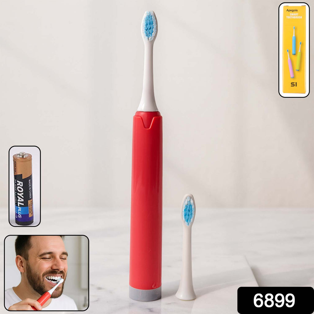 Battery-operated Electric Toothbrush With Replaceable Head (1 Pc)